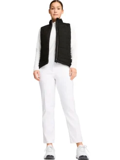 Women Puma Women's Kyley Quilted Vest - Black