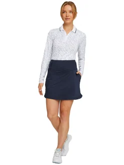 Women Puma Women's PWRMESH Golf Skort - Navy Blazer