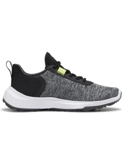 Puma Youth FUSION Crush Sport Spikeless Golf Shoes - Black/Electric Lime