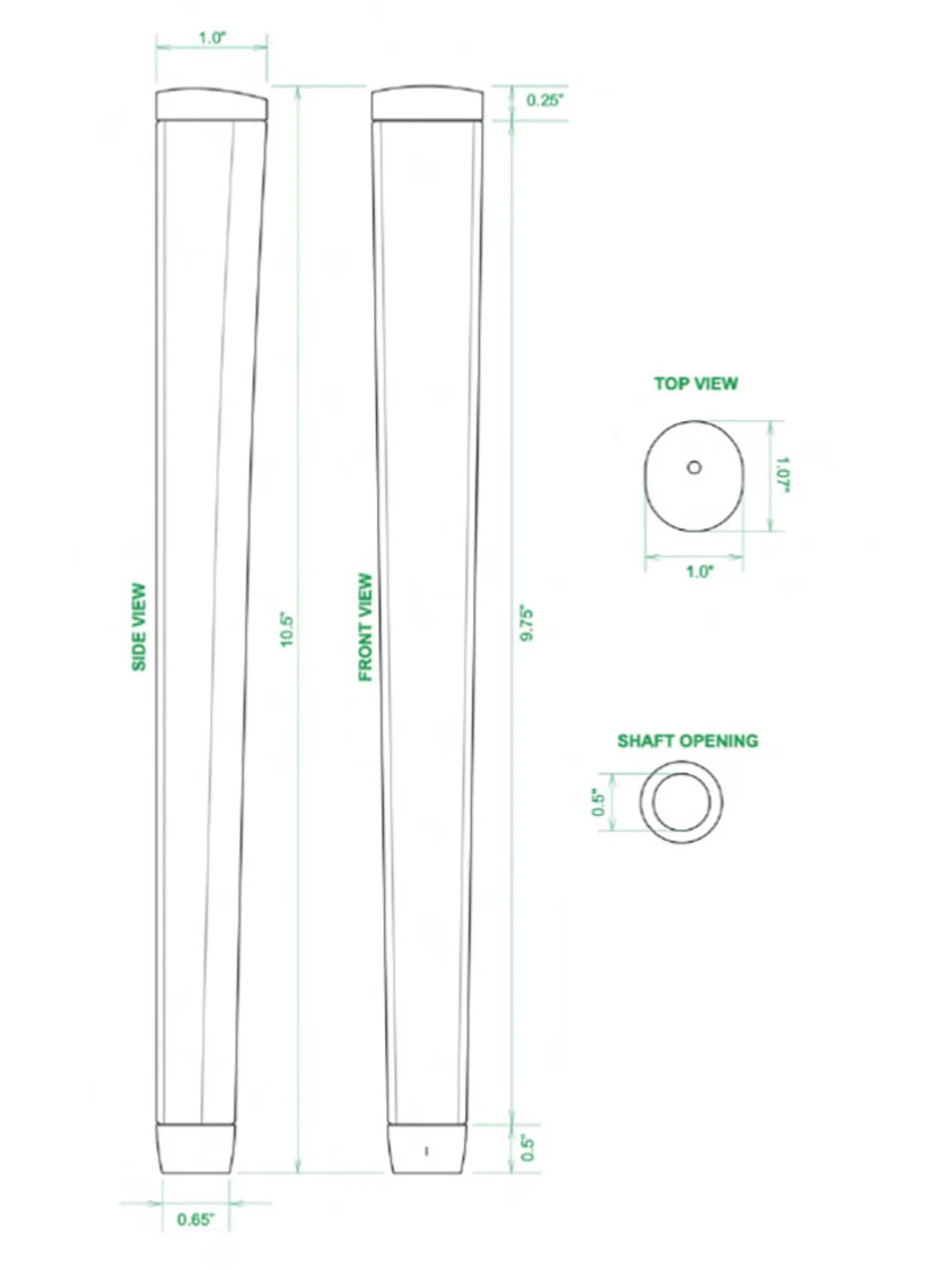 Sweet Rollz Putter Grip - Shaka