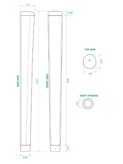 Sweet Rollz Putter Grip - Night Diva