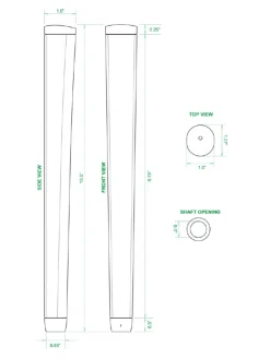 Sweet Rollz Skinny Putter Grip - Hula Girl