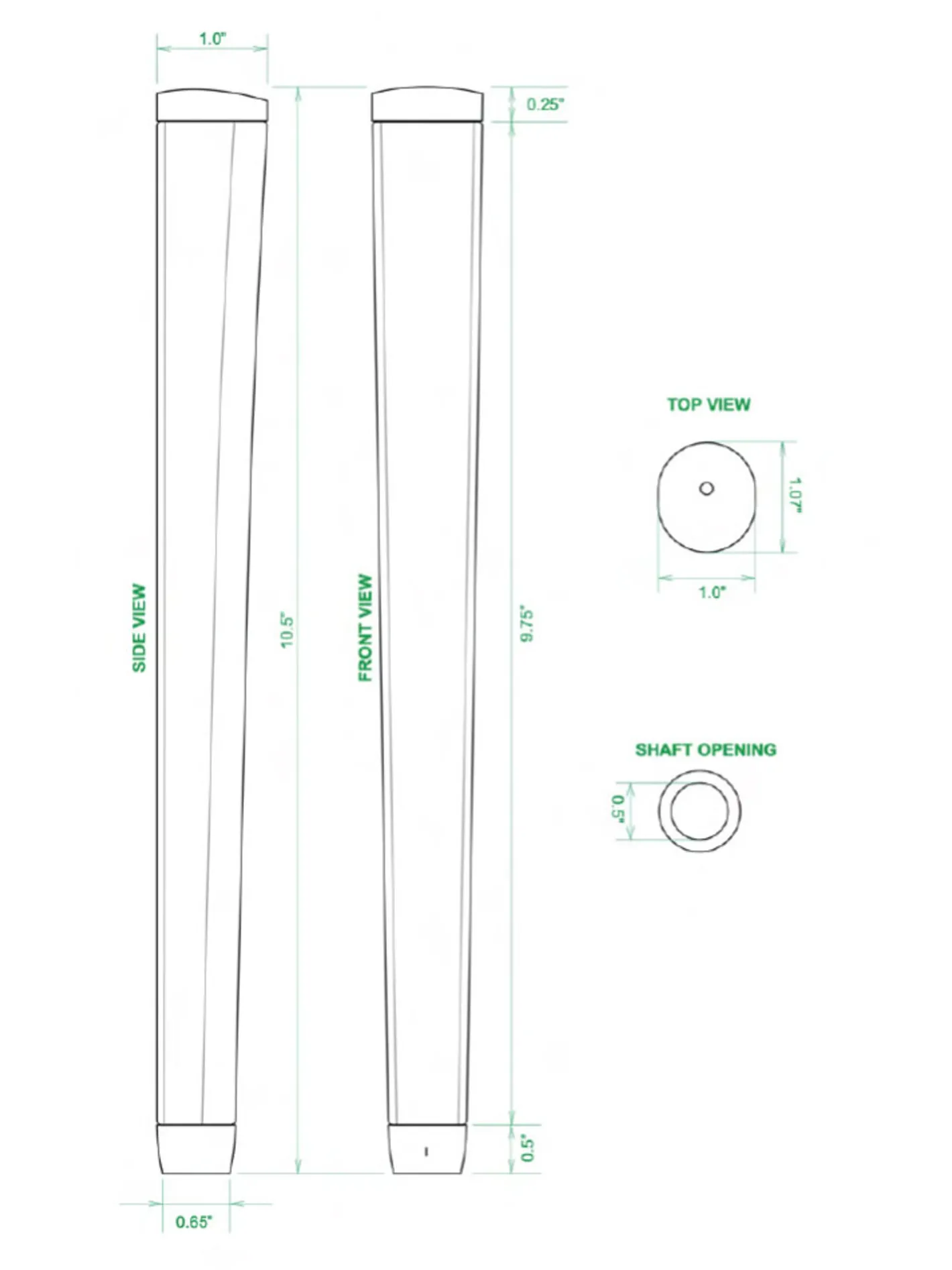 Sweet Rollz Skinny Putter Grip - Electric Avenue