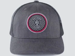 TravisMathew The Patch Cap - Heather Grey Pinstripe