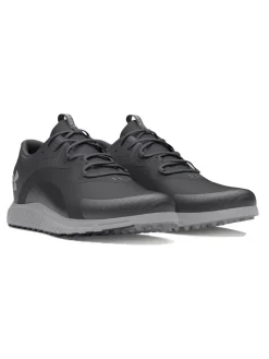 Under Armour Charged Draw 2 Spikeless Golf Shoes - Black/Mod Grey