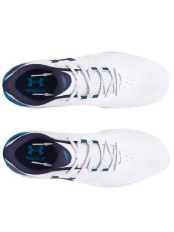Under Armour HOVR Drive Fade SL (Extra Wide) Golf Shoes - White/Capri