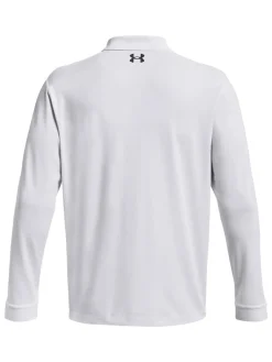 Under Armour Performance 3.0 Long Sleeve Polo - White
