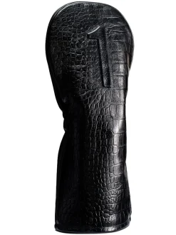 Vessel Lux Embosse Headcover - Croc Black